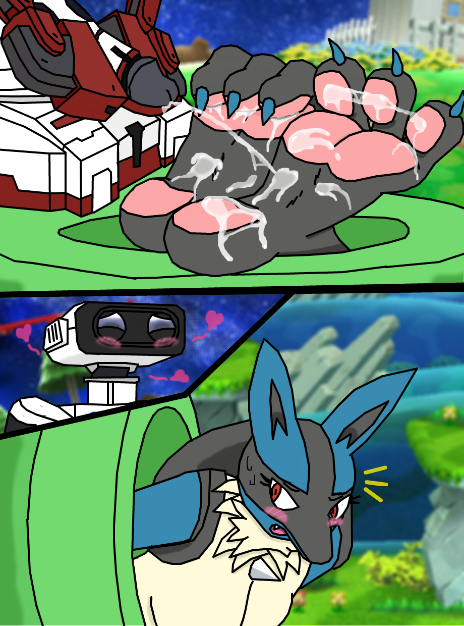 Lucario footjob