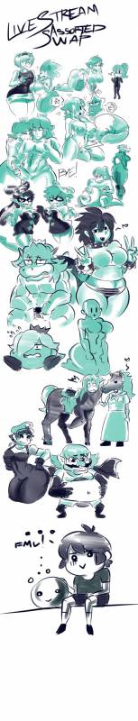 onatamy rose+bowser+callie (splatoon)+eleka+epona+kirby+kraid+luma+malon+marie (splatoon)+princess daisy+princess peach+princess rosalina+samus aran+sonic the h