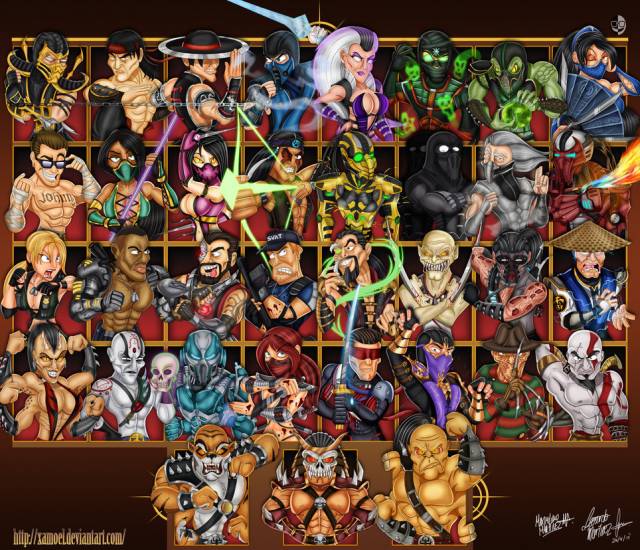 kintarobaraka+cyrax+ermac+freddy krueger+goro (mortal kombat)+jackson briggs+jade (mortal kombat)+kabal+kano (mortal kombat)+kenshi+kitana+kratos+kung lao+liu kang+mileena+nightwolf+