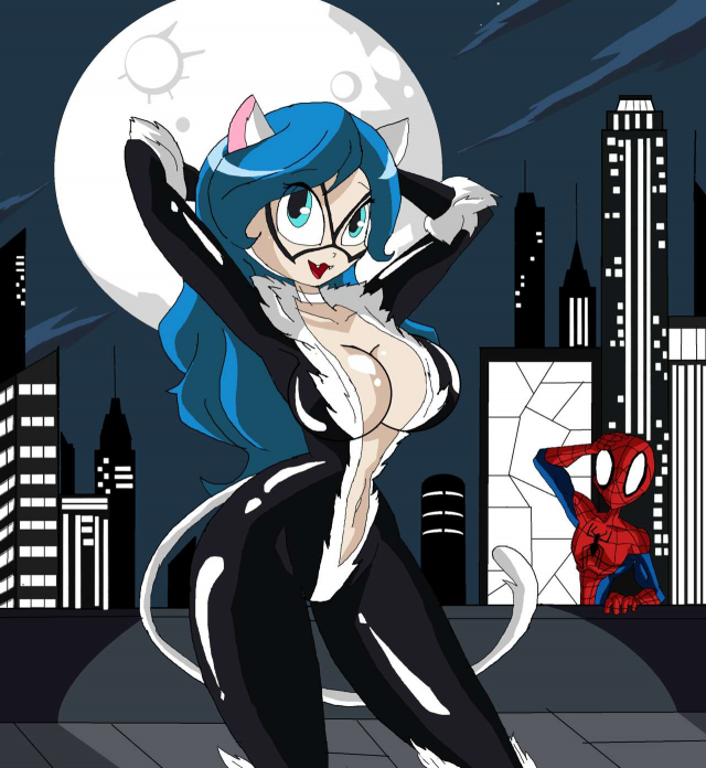 manic47+markblack cat+felicia+felicia (darkstalkers)+felicia hardy+peter parker+spider-man2d0e095242b0141abceee3d92556a9df