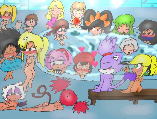 bigbootyinc+yaeadeleine+amy rose+ashley (warioware)+blaze the cat+christie+etna+kirby+kitana+nana+princess peach+princess zelda+roll+rouge the bat+sakura kasugano+samus aran+