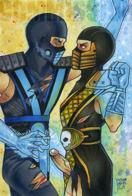 scorpion (mortal kombat)+sub-zero85fd1566072edc8f93810b7f4a34644b