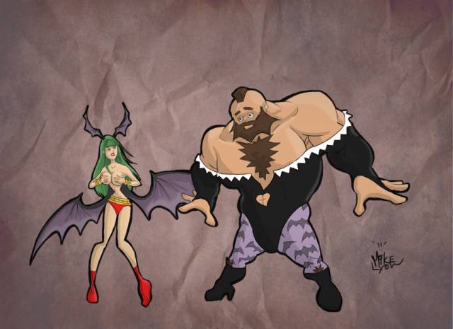 morrigan aensland+zangief