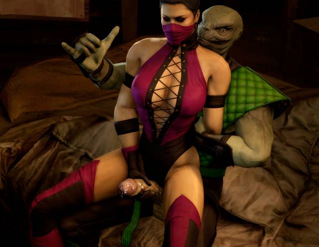 mileena+reptile (mortal kombat)