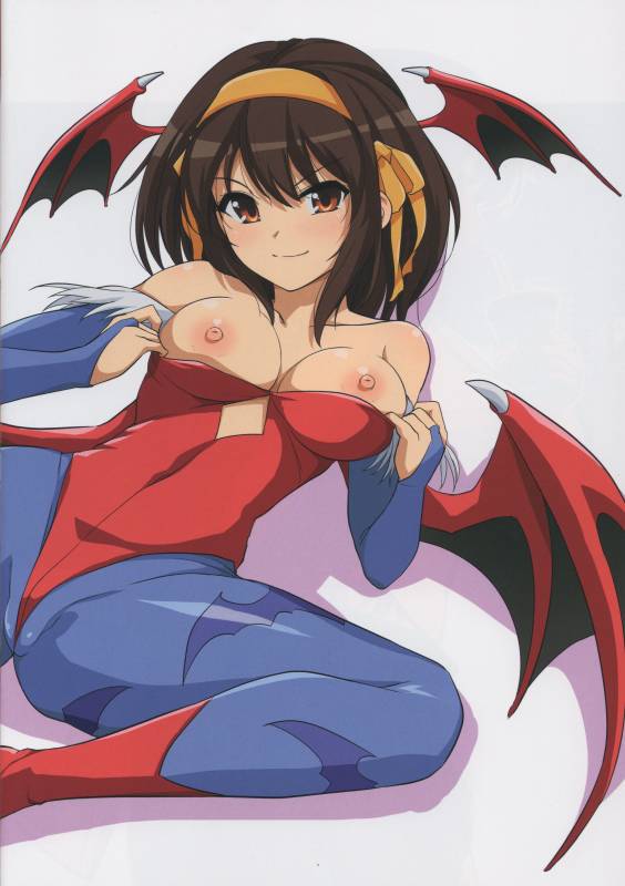 lilith aensland+suzumiya haruhi