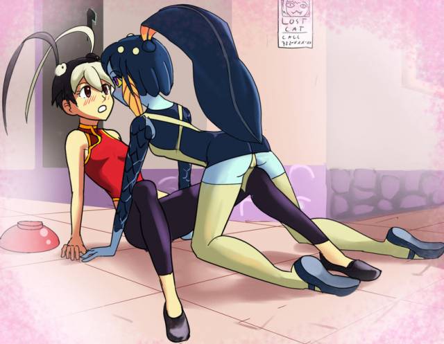 feng (skullgirls)+minette (skullgirls)+nadia fortune