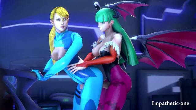 morrigan+morrigan aensland+samus aran