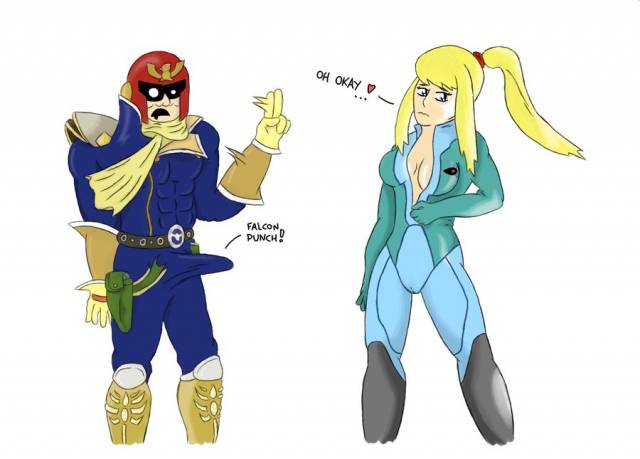 captain falcon+samus aran