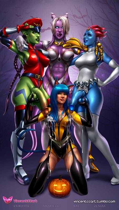 amarieth+asari+cammy white+curlette+draenei+isabella valentine+kat+mystique+silk spectre