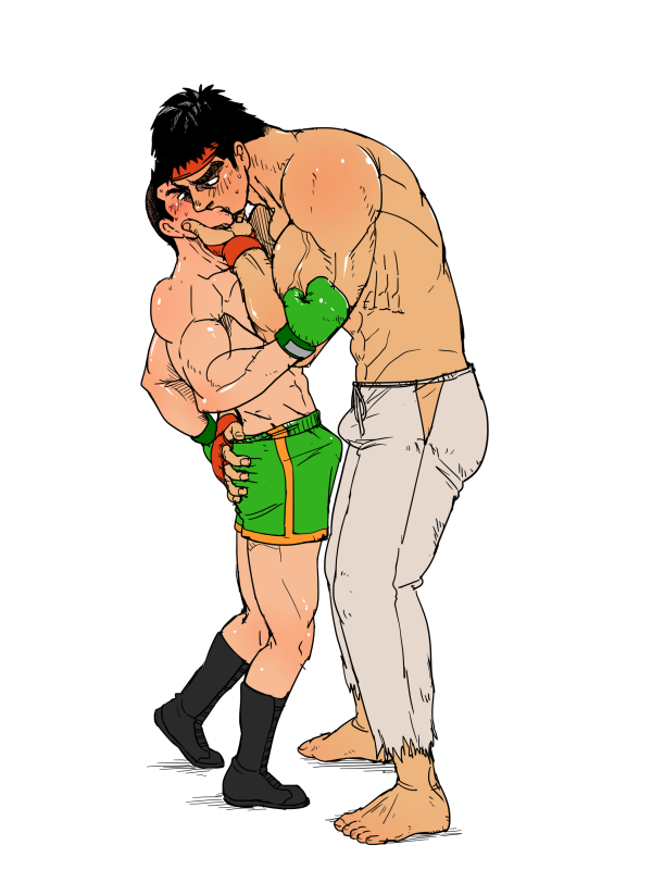 little mac+ryu (street fighter)