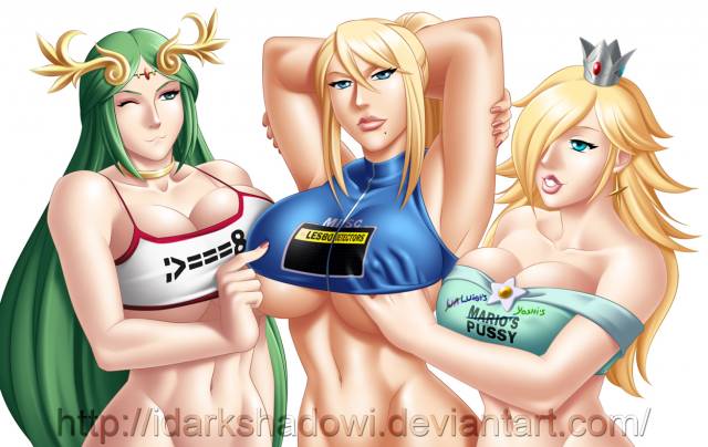 palutena+princess rosalina+samus aran