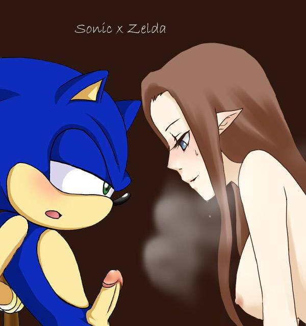 princess zelda+sonic the hedgehog