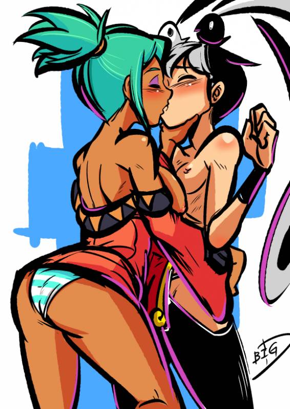 cerebella+feng (skullgirls)