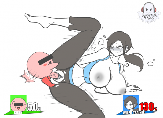 kirby+wii fit trainer