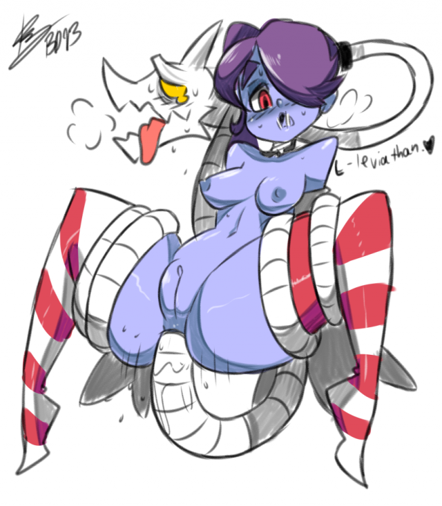 leviathan (skullgirls)+sienna contiello+squigly