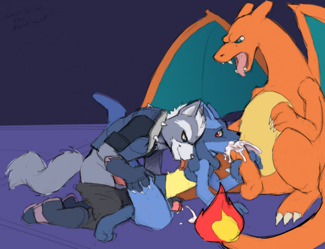 charizard+lucario+wolf o'donnell