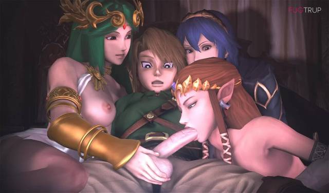 link+lucina+palutena+princess zelda