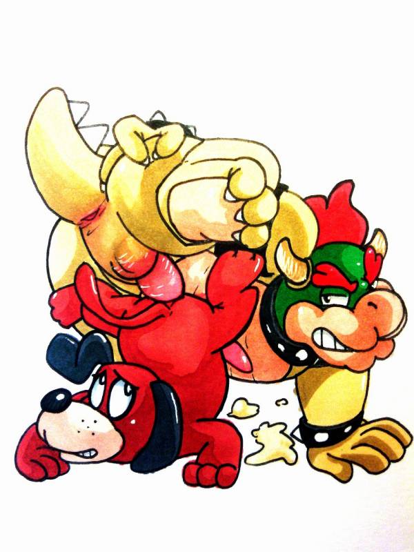 bowser+duck hunt dog+koopa