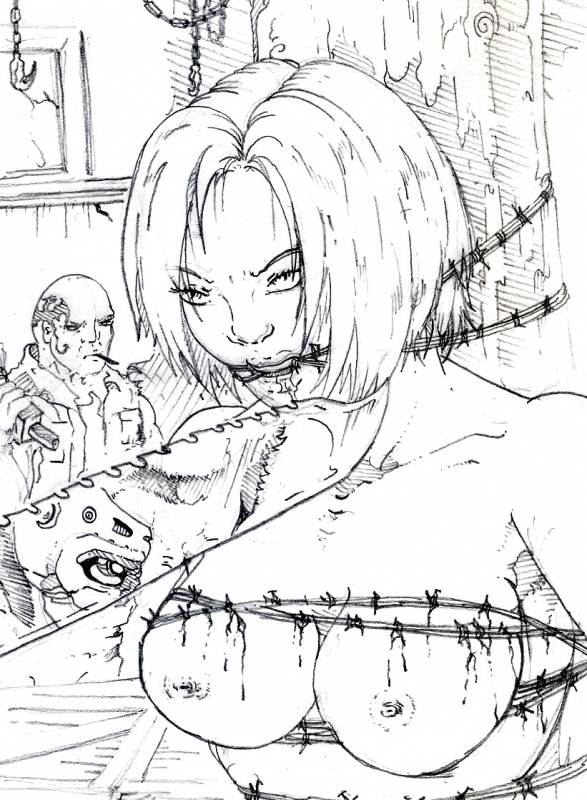 blue mary+kano (mortal kombat)