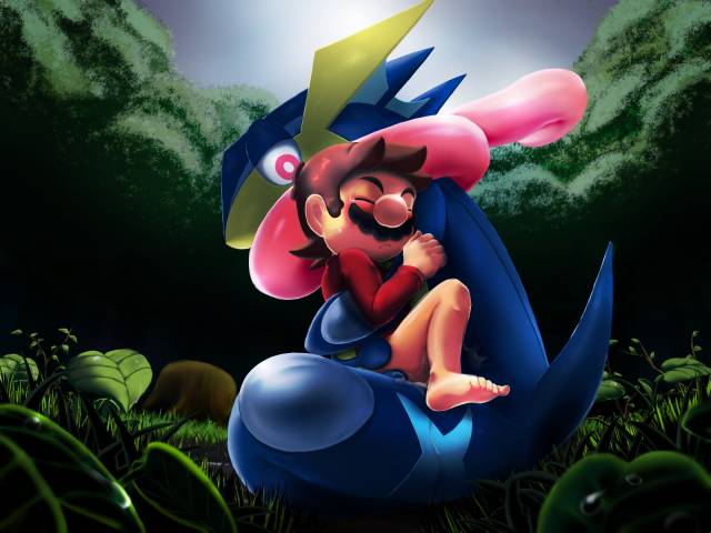 greninja+mario