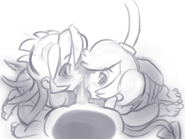 filia (skullgirls)+leviathan (skullgirls)+samson (skullgirls)+sienna contiello+squigly