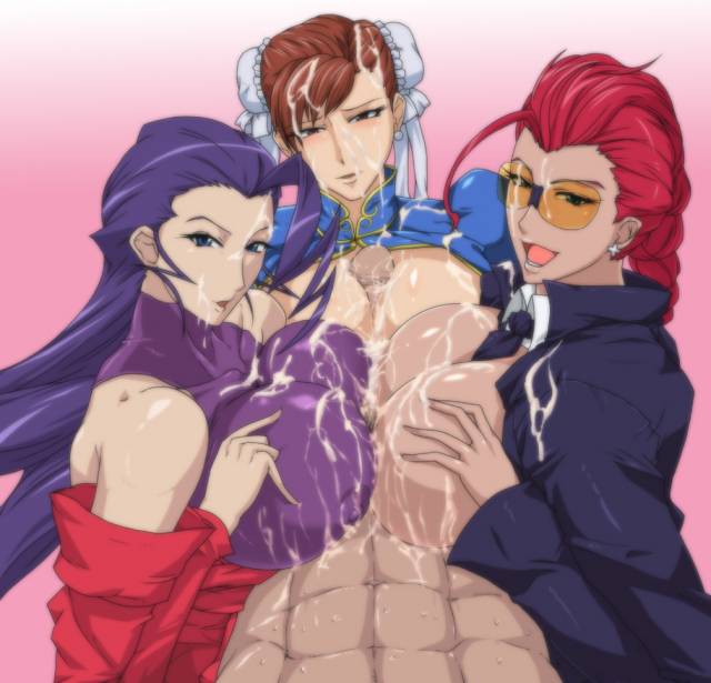 chun-li+crimson viper+rose (street fighter)