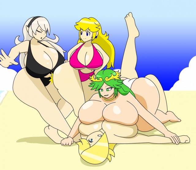 corrin+corrin (fire emblem)+palutena+princess peach+princess rosalina