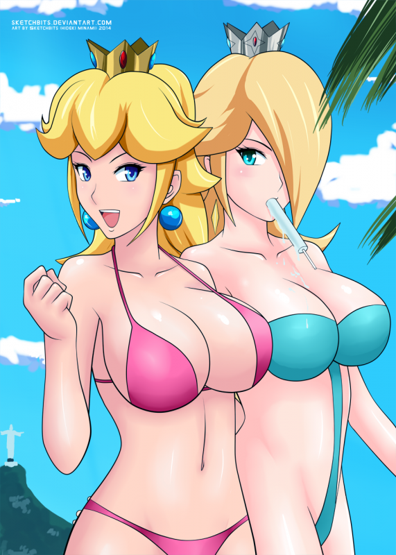 princess peach+princess rosalina