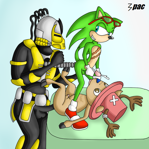 cyrax+scourge the hedgehog+tony tony chopper