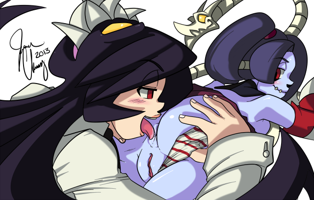 filia (skullgirls)+leviathan (skullgirls)+samson (skullgirls)+squigly