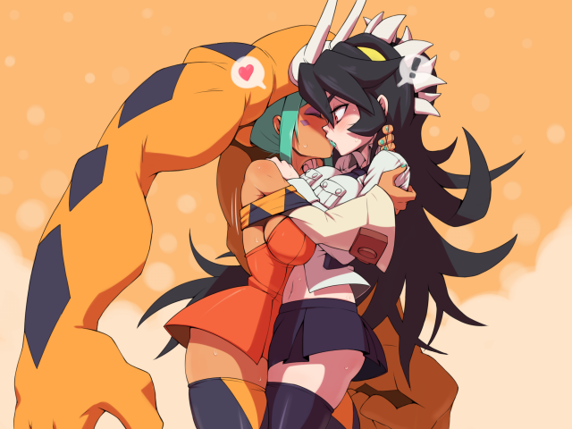 cerebella+filia (skullgirls)+samson (skullgirls)