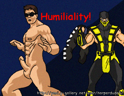 johnny cage+scorpion (mortal kombat)