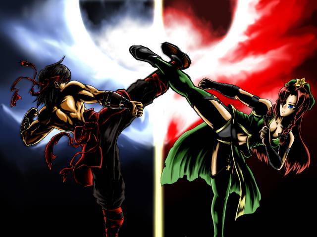 hong meiling+liu kang