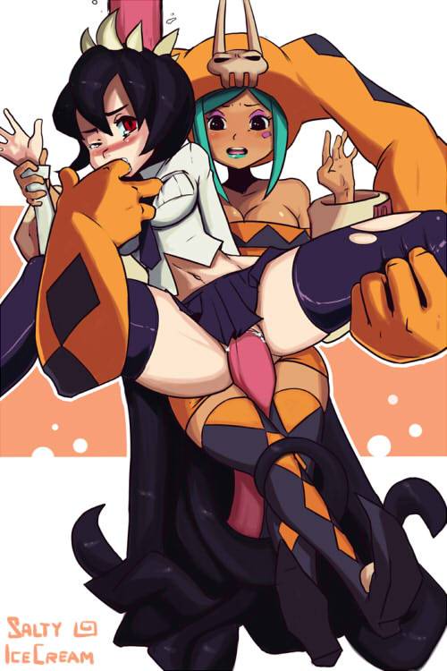 cerebella+fik- (skullgirls)+samsog- (skullgirls)+vic-versa